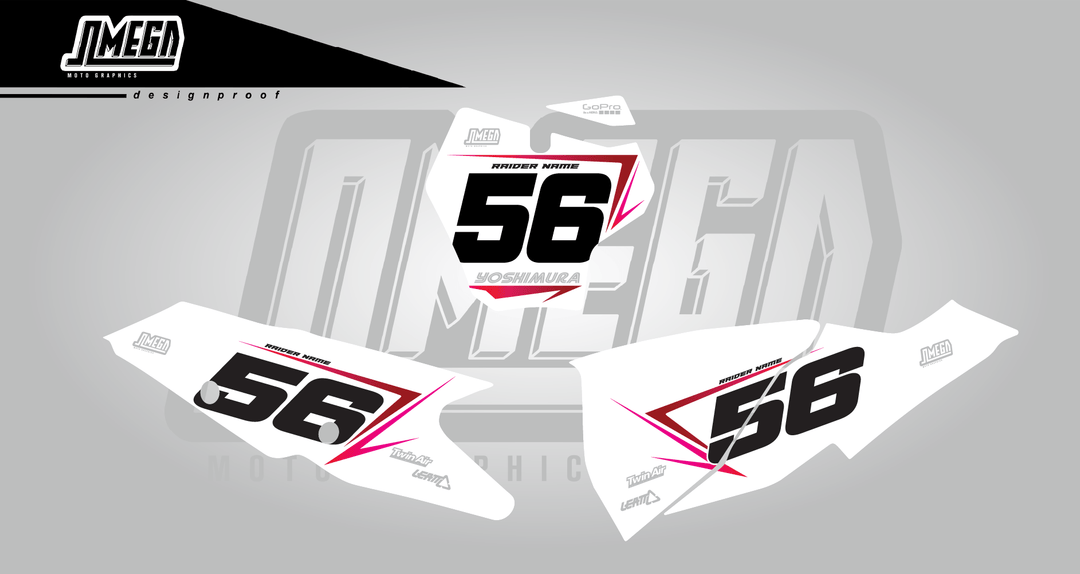 gasgas ec mc pink yoshi number plates