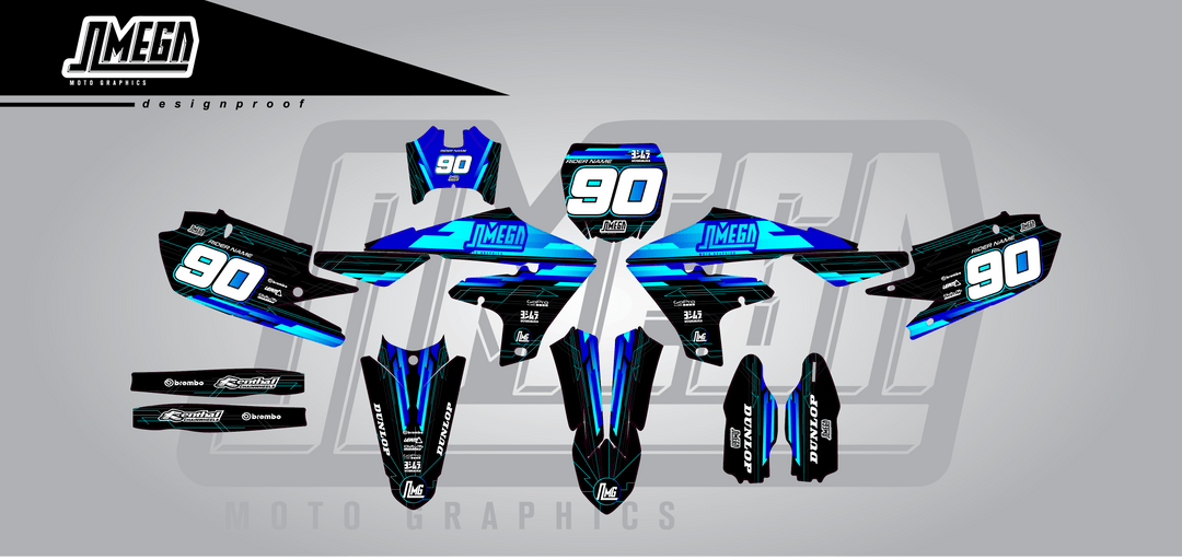 yamaha yz125 yz250 yzf250 yzf450 suave graphics kit