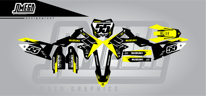Suzuki Black Factory Graphics Kit