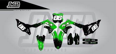 Kawasaki Green Concept Graphics kit