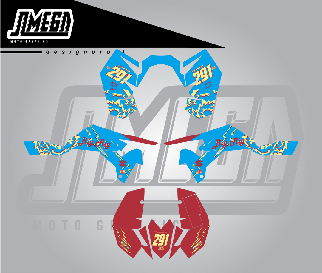 Big Rig Quad Graphics Kit | ATV Graphics Kit – Omega Moto Graphics