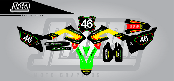 Black Retro Graphics kit