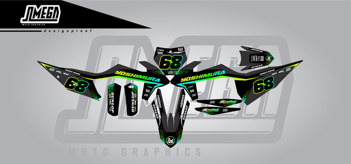 ktm sxf exc shinny graphics kit