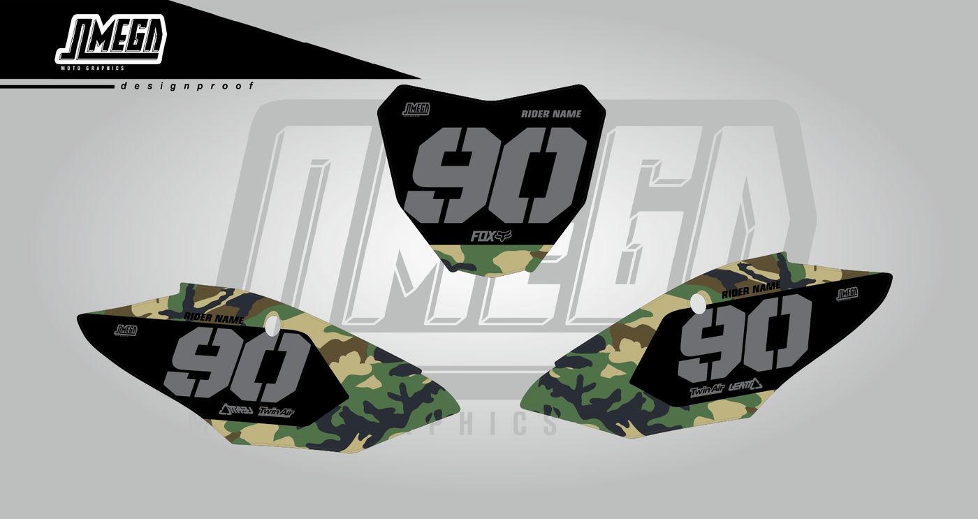 crf army camo number plates