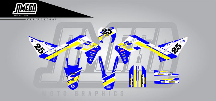 Blue Retro Graphics Kit