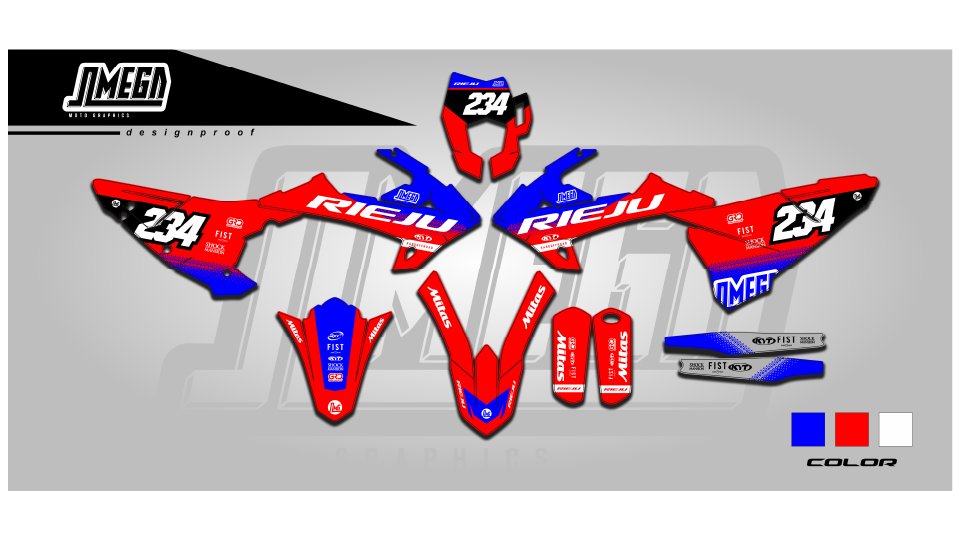 Rieju Red Factory Graphics Kit
