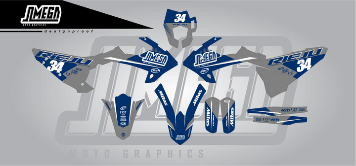 Rieju Grey Factory Graphics Kit