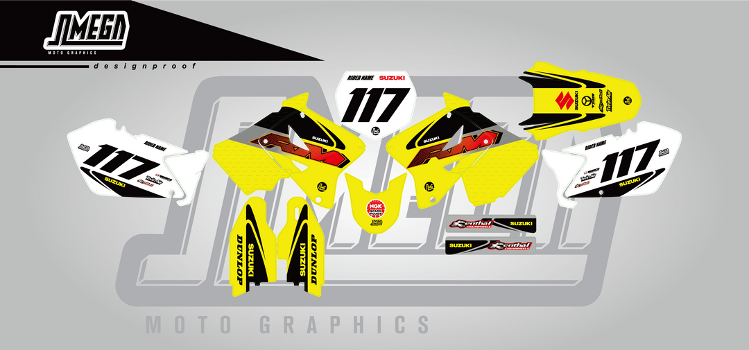 Suzuki 90s Factory Graphics Kit