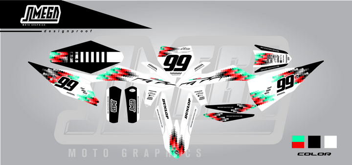 ktm sxf exc hex graphics kit