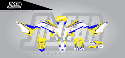 Sherco Yellow Factory Graphics Kit