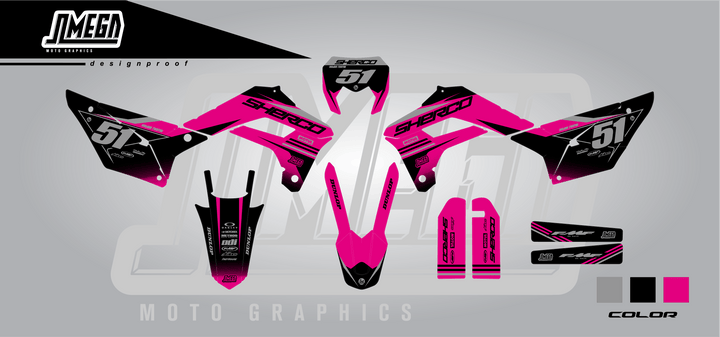 sherco se sef rose graphics kit
