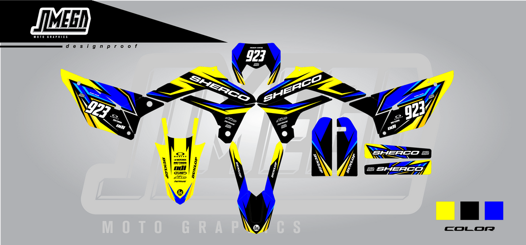 sherco se sef sleek graphics kit