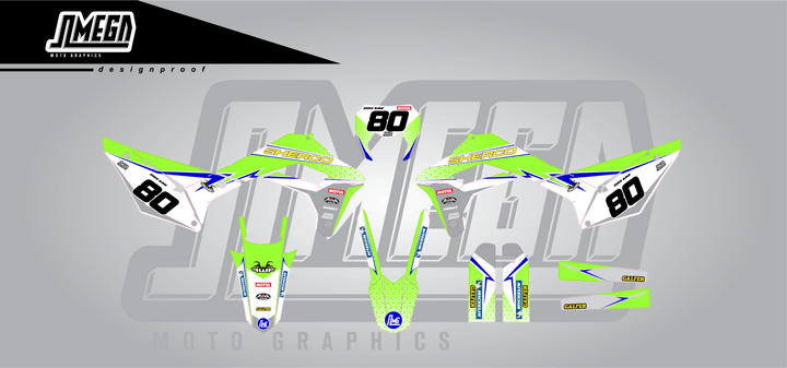 Sherco Green Factory Graphics Kit