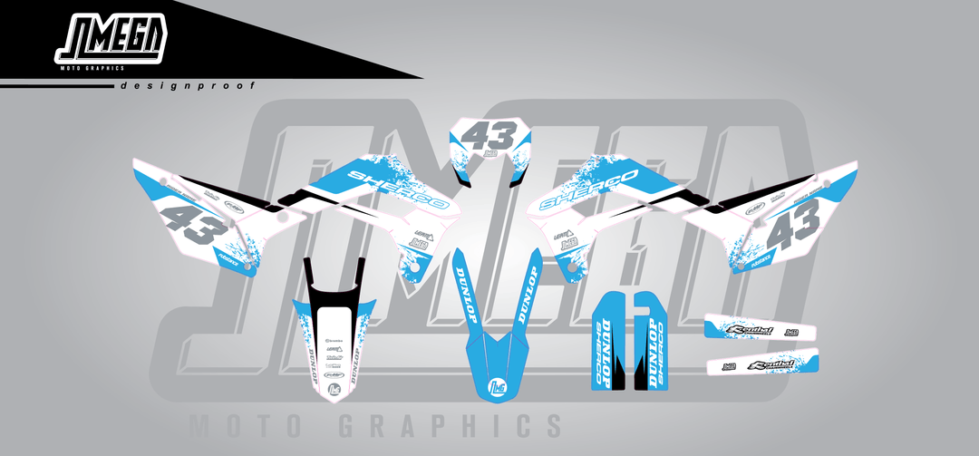 sherco se sef fresh blues graphics kit