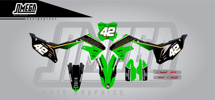 Kawasaki Green Factory Graphics kit
