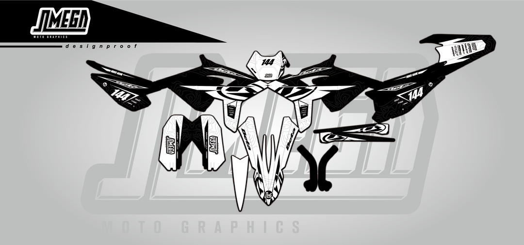 beta xtrainer rr enduro black flow graphics kit