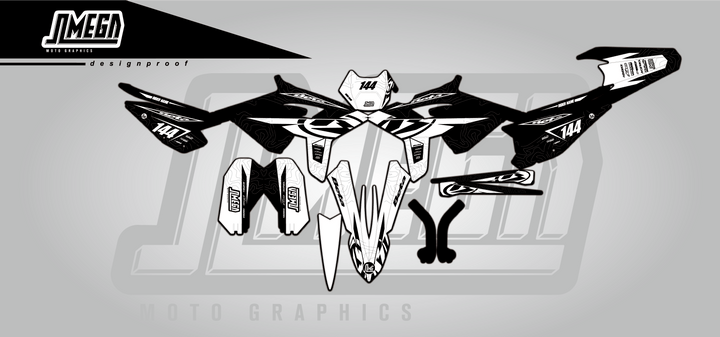 beta xtrainer rr enduro black flow graphics kit