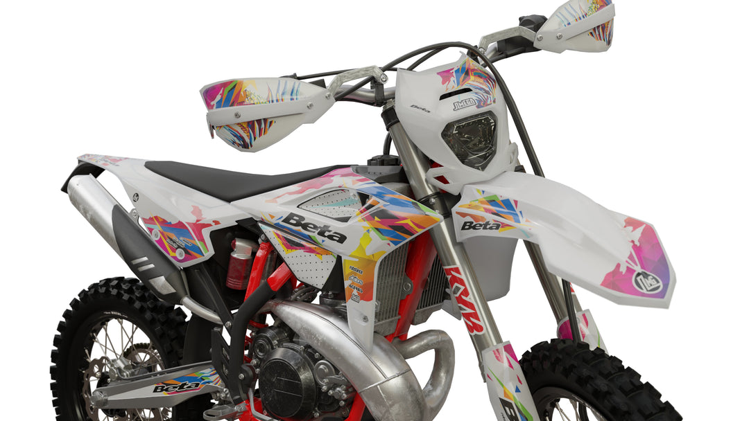 beta xtrainer rr enduro white party graphics kit