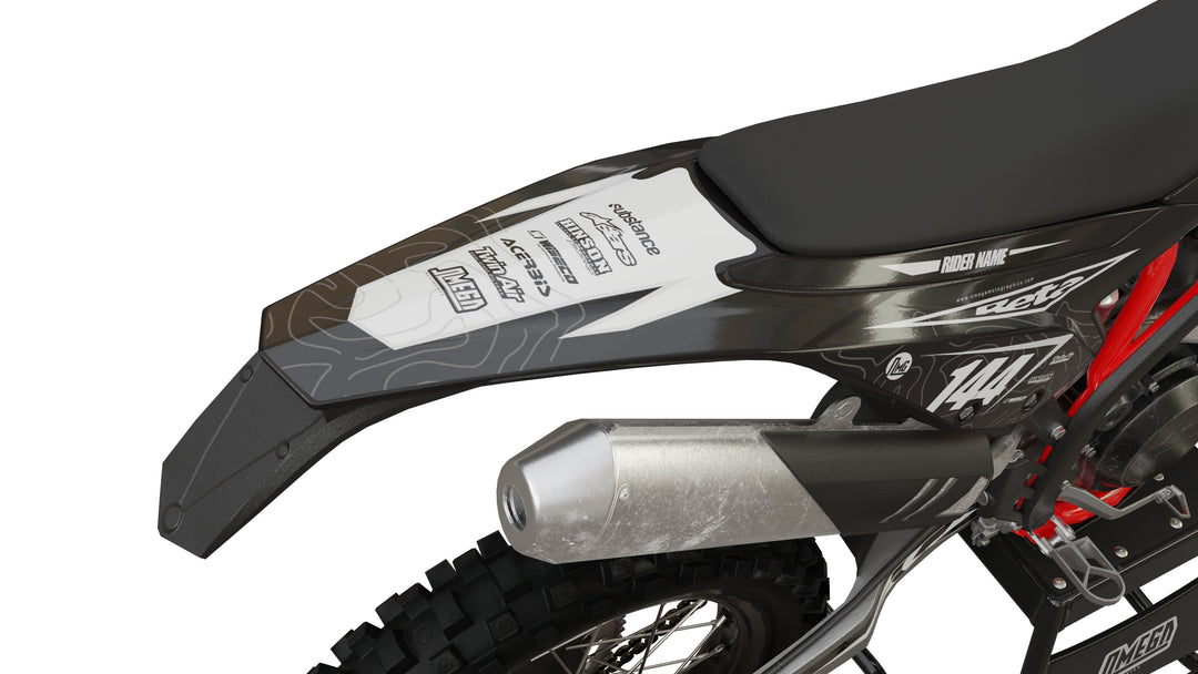 beta xtrainer rr enduro black flow graphics kit