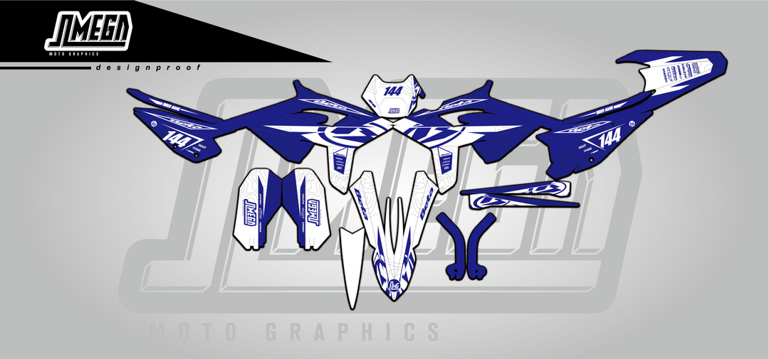 beta xtrainer rr enduro blue flow graphics kit