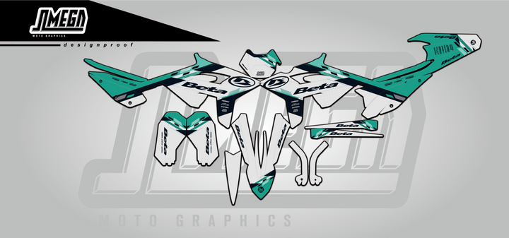 beta xtrainer rr enduro factory teal graphics kit