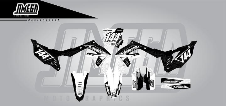 Kawasaki Black Expansion Graphics kit