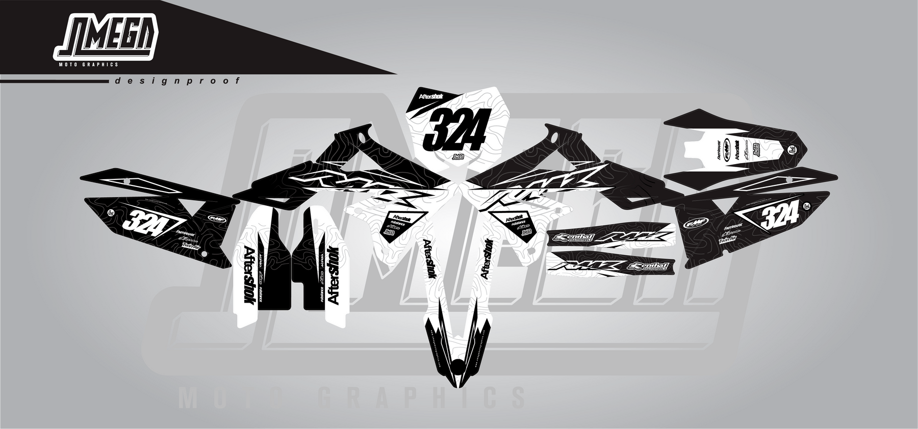 Suzuki RM RMZ Custom Concept Graphics Kit | Omega Moto Graphics