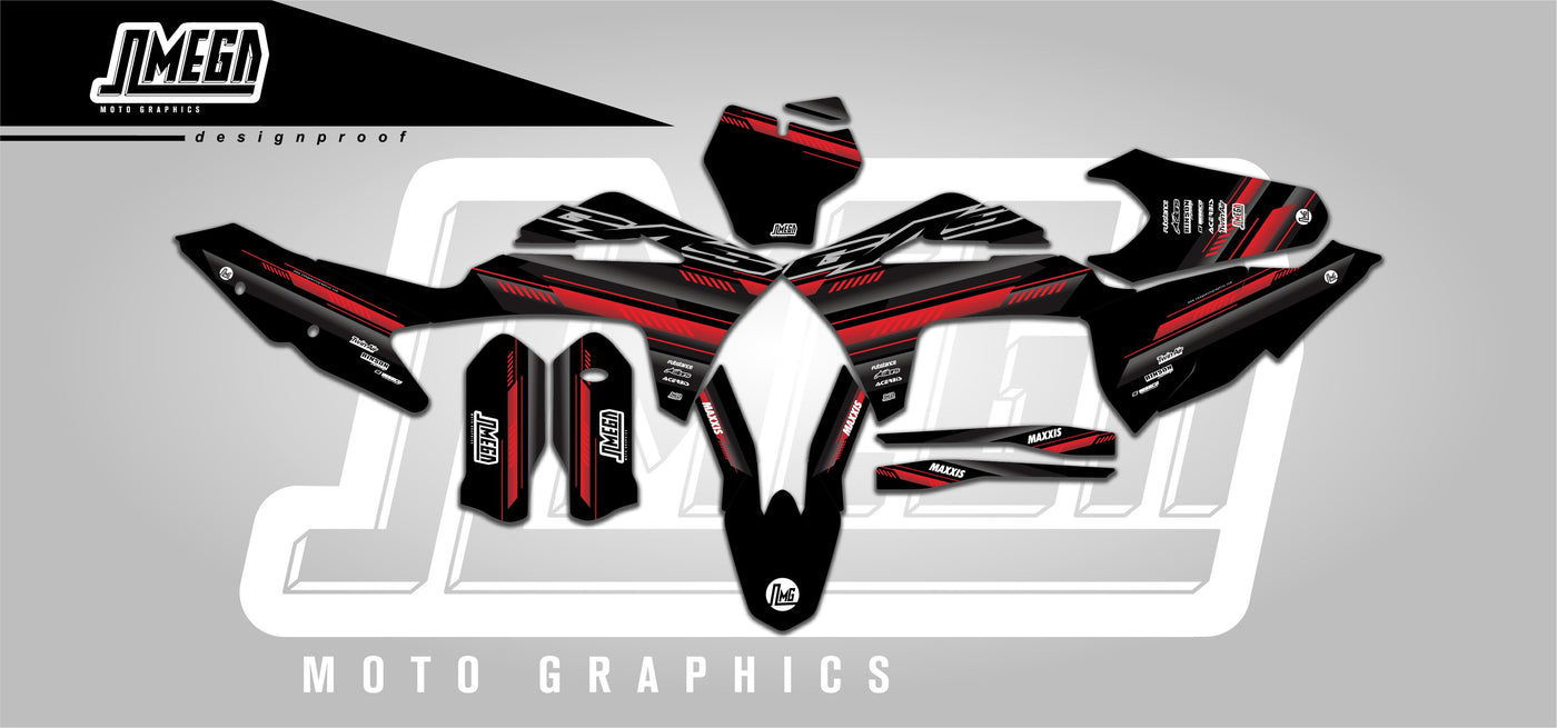 Black Stripes Graphics Kit