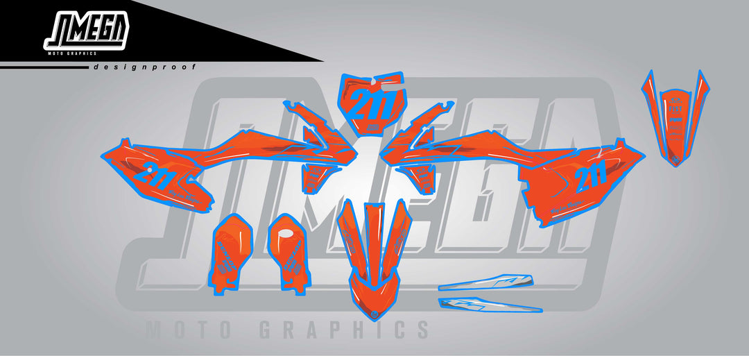 Dirt bike cartoon stickers