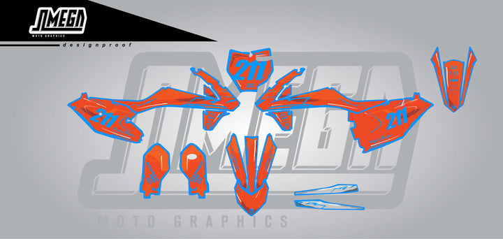 Dirt bike cartoon stickers