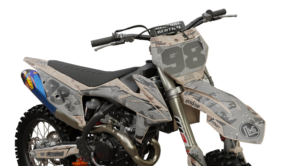 ktm sx sxf exc desert camo graphics kit