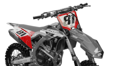crf factory red number plates
