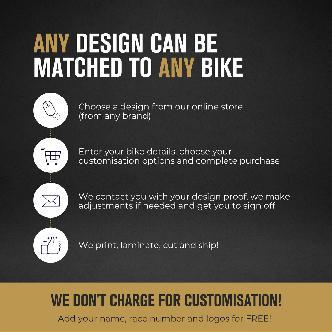 honda cr crf factory red graphics kit