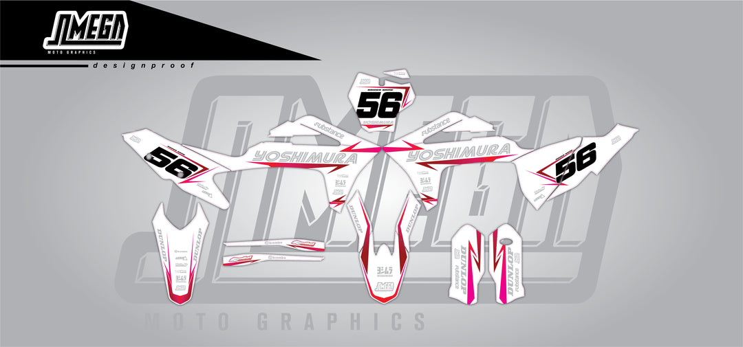 gasgas ec mc pink yoshi graphics kit