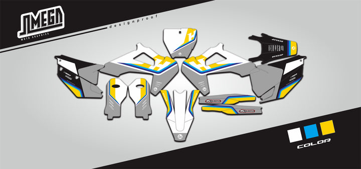 husqvarna tc fc te fe tx fx retro stripes graphics kit