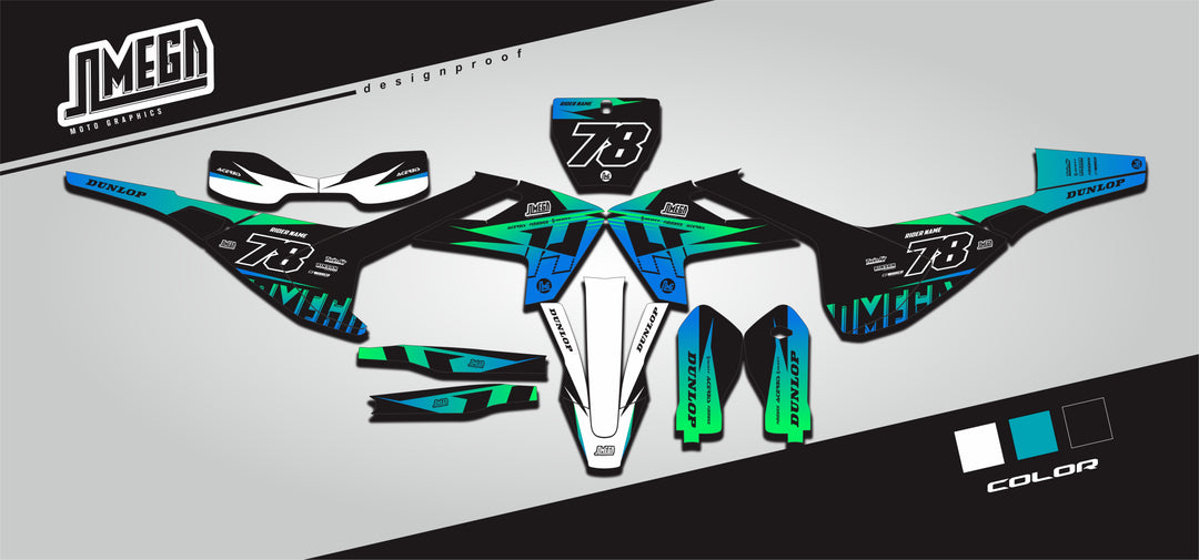 husqvarna tc fc te fe tx fx retro love graphics kit