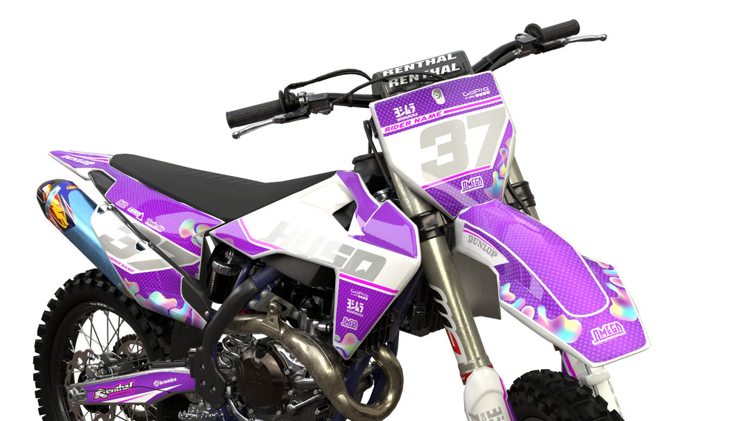 husqvarna tc fc te fe tx fx purple gum graphics kit