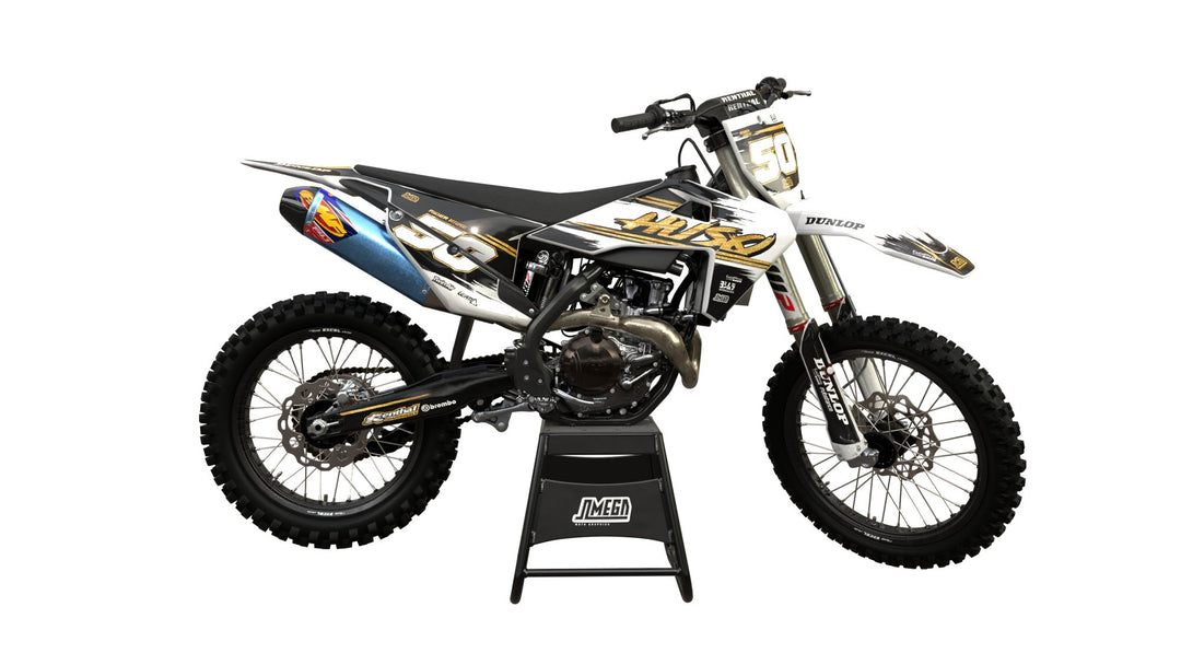 husqvarna tc fc te fe tx fx gold brush graphics kit