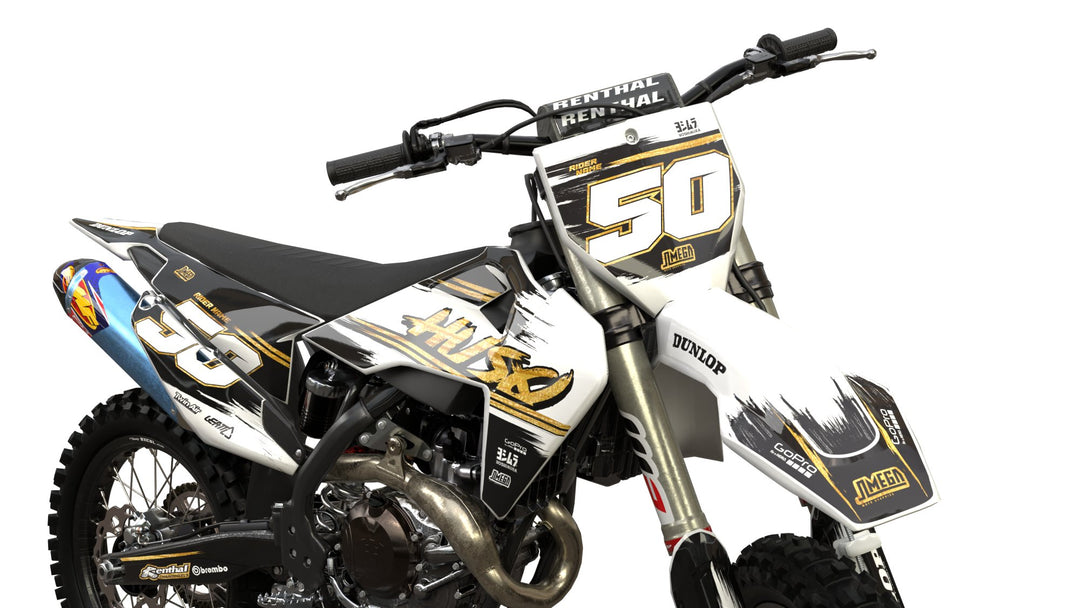 husqvarna tc fc te fe tx fx gold brush graphics kit