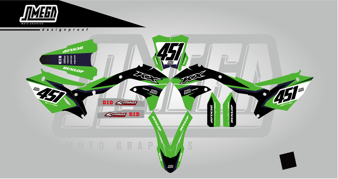 kawasaki kx kxf deep factory graphics kit
