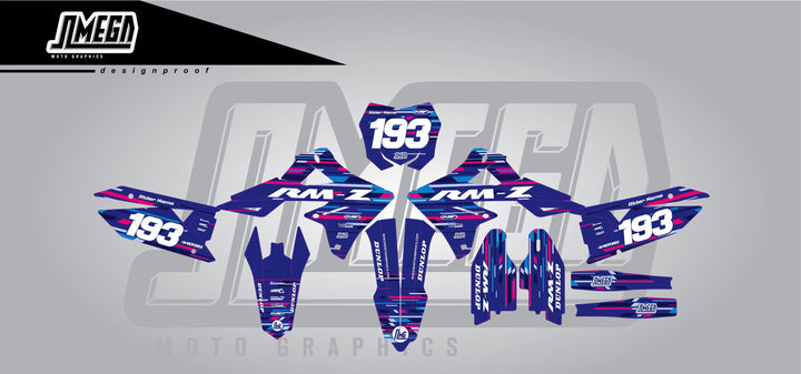 Clean dirt bike graphics