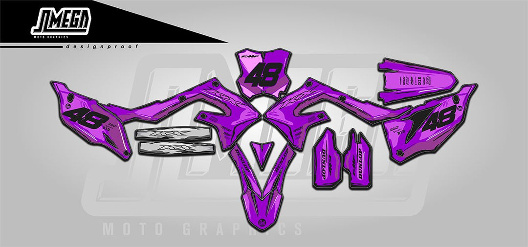 Purple Manga Graphics kit