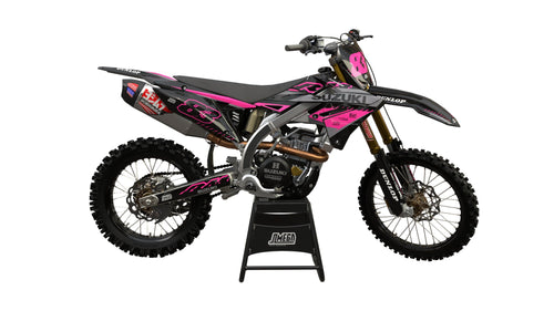Suzuki Pink and Black Graphics Kit