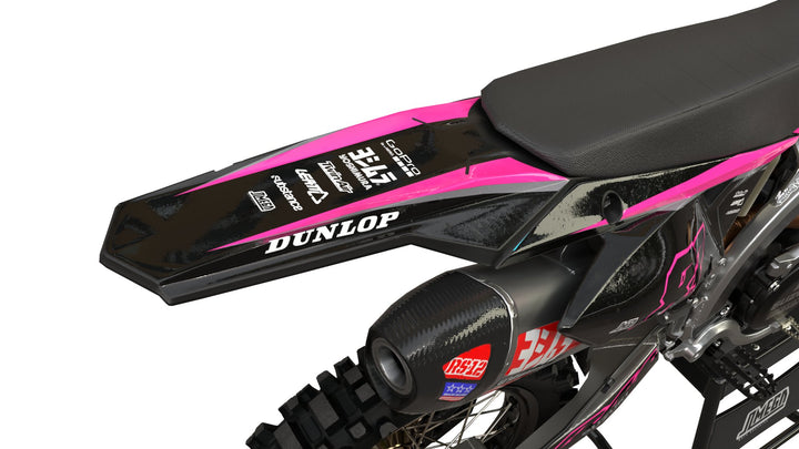 suzuki rm rmz pink and black graphics kit