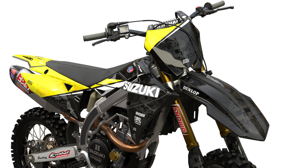 suzuki rm rmz dark scull graphics kit