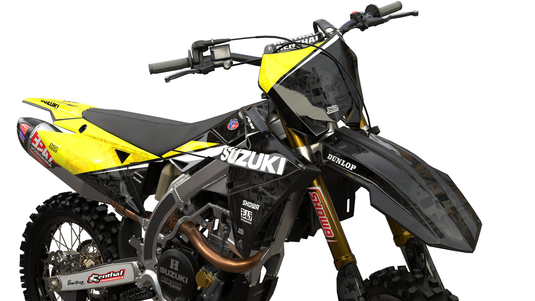suzuki rm rmz dark scull graphics kit