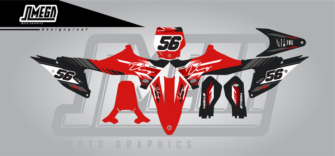 Custom Red Stark Varg Graphics