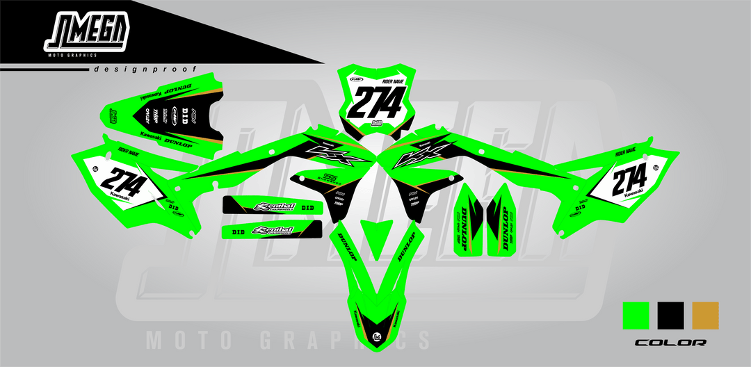 kawasaki kx kxf blazing graphics kit