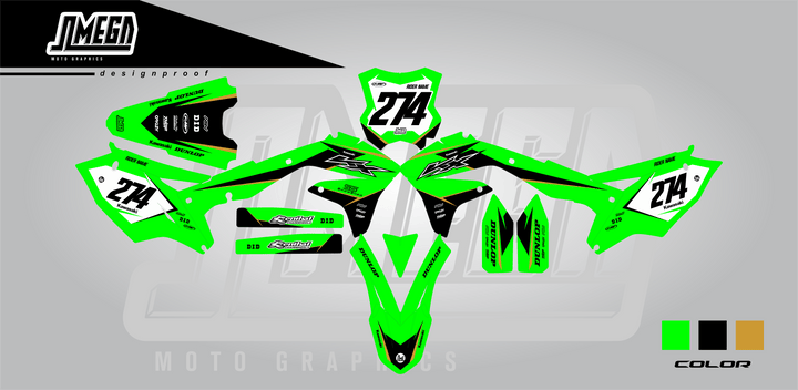 kawasaki kx kxf blazing graphics kit