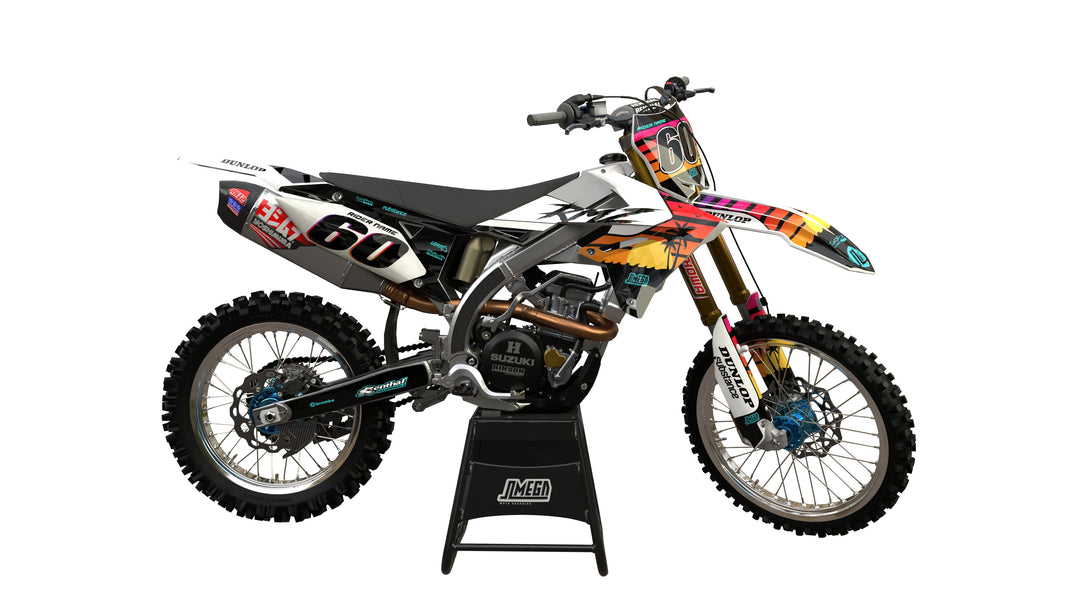 suzuki rm rmz tropical sunset graphics kit